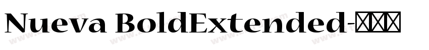 Nueva BoldExtended字体转换